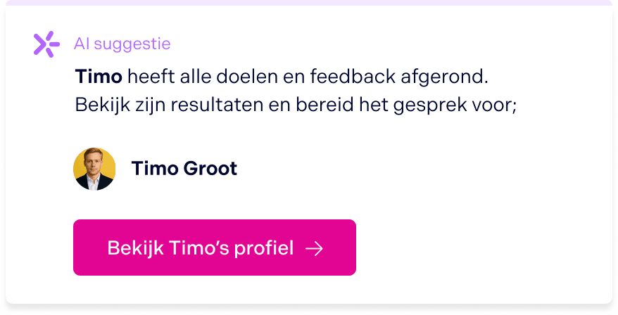Voorbeeldsuggestie voor mentoren